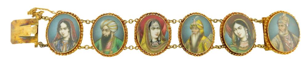 JEWELRY 18K MINIATURE PAINTED 2e2722