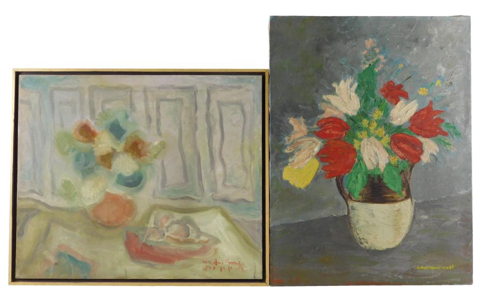 TWO 20TH C. STILL LIFE OILS, THE