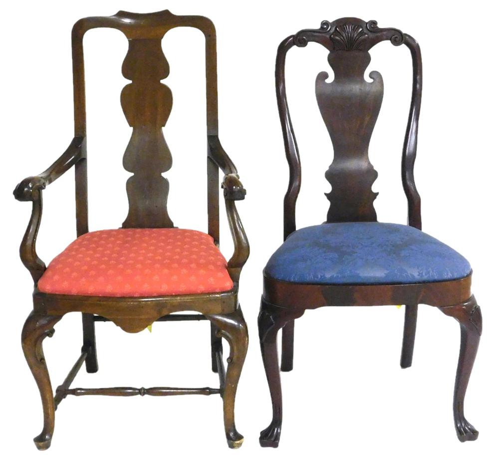 TWO NON MATCHING CHAIRS COUNCILL 2e276a