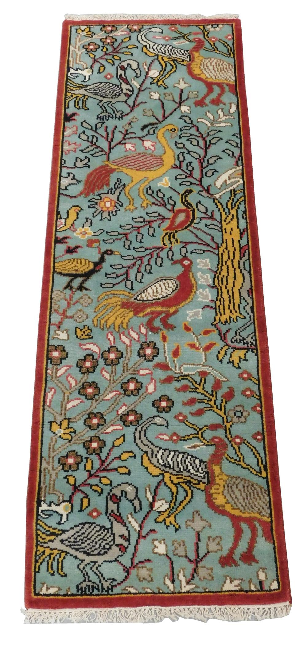 RUG AGRA GARDEN DESIGN WITH BIRD 2e2767