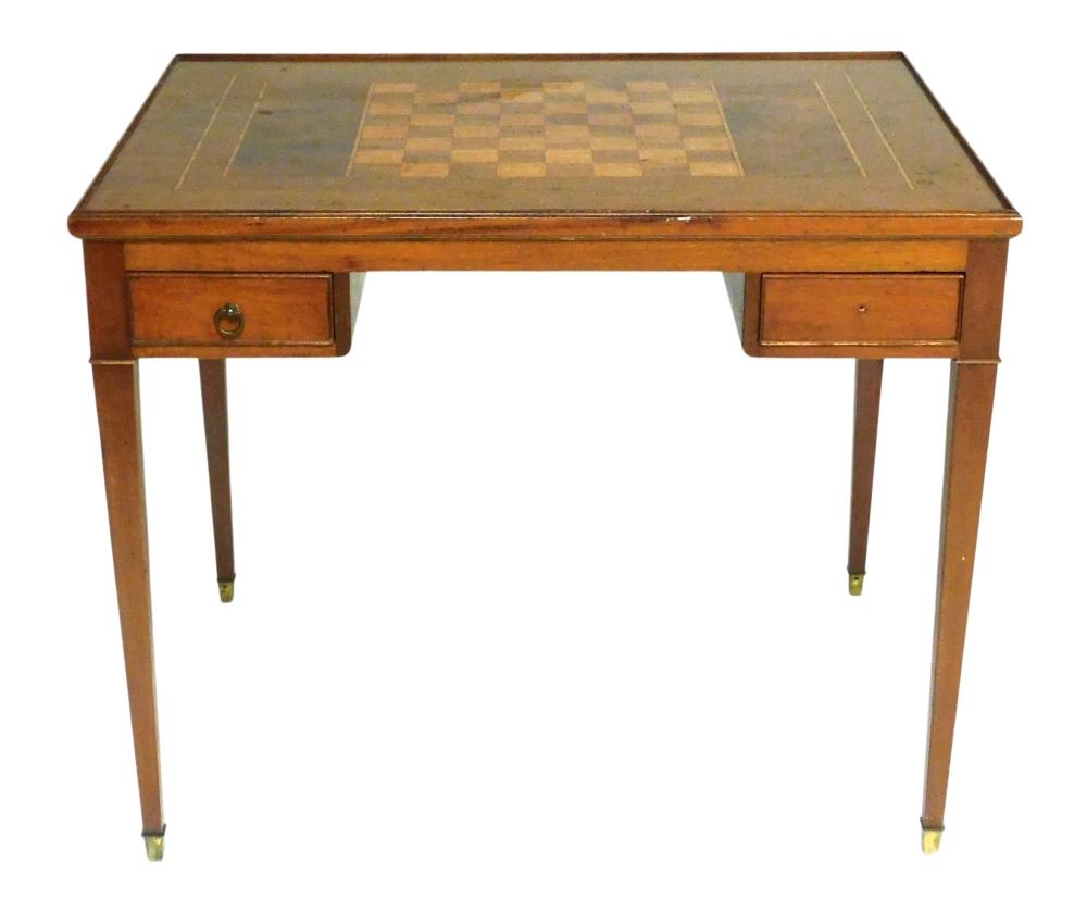 GAMING TABLE, CUSTOM HANDMADE IN MAHOGANY,