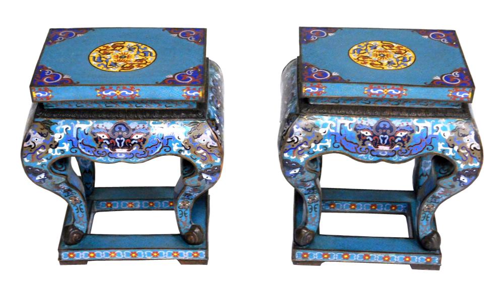 ASIAN: PAIR OF CHINESE CLOISONNE