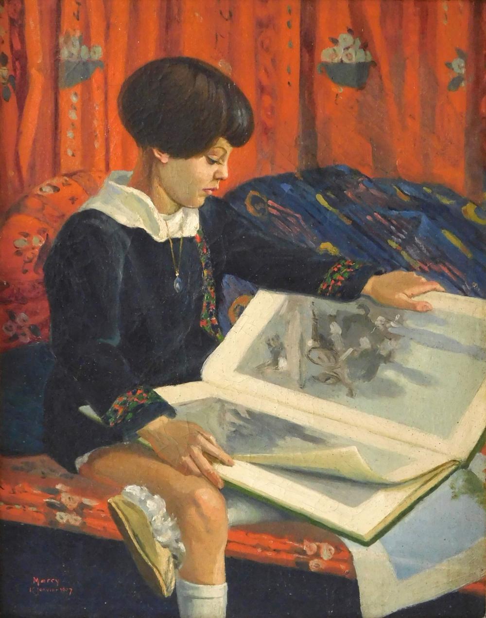 PORTRAIT OF A CHILD WITH A BOOK,