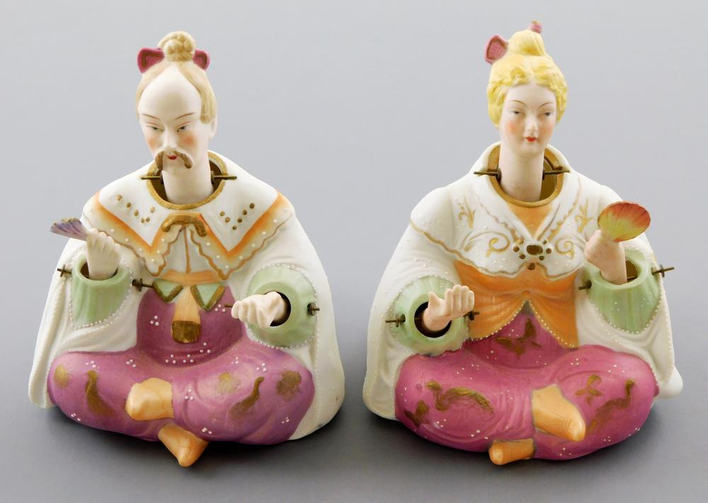 ASIAN PAIR OF ARDALT BISQUE PORCELAIN 2e2886