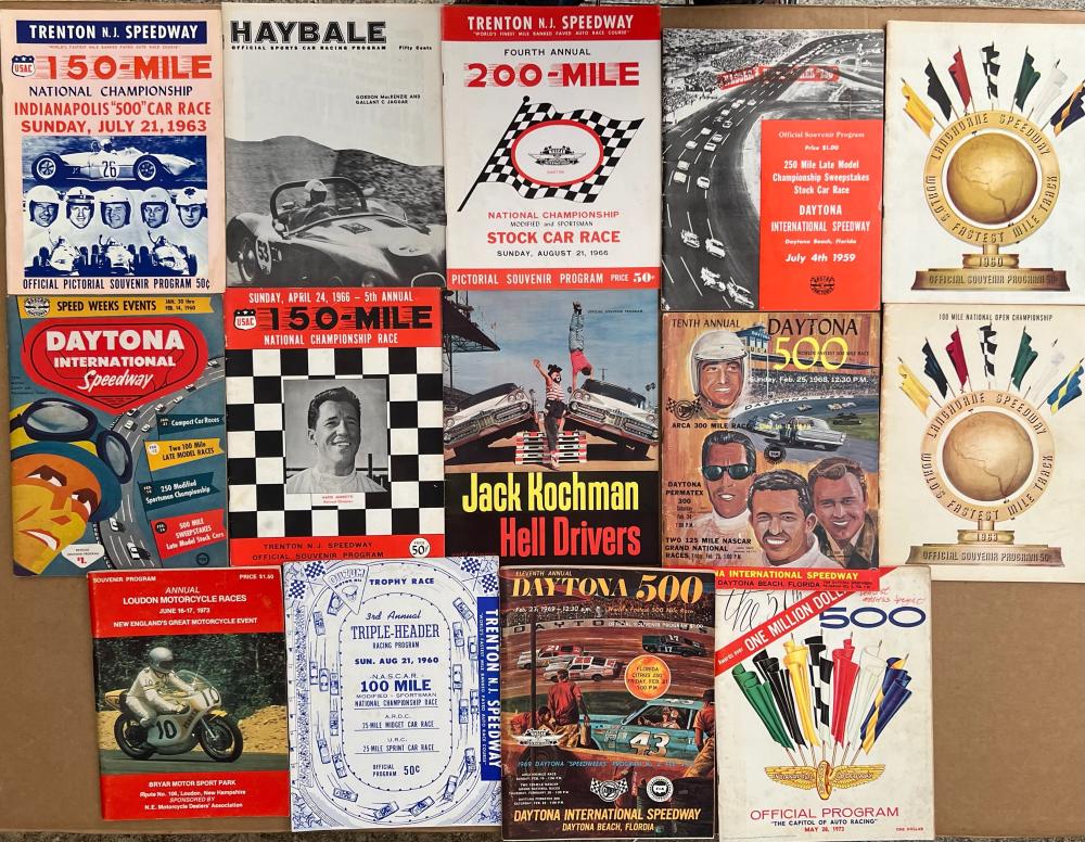 FOURTEEN RACE PROGRAMS 1959 1973 2e28e2