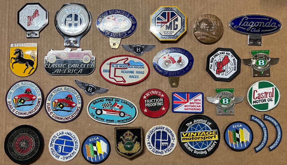 COLLECTION OF CAR CLUB BADGES AND 2e2977
