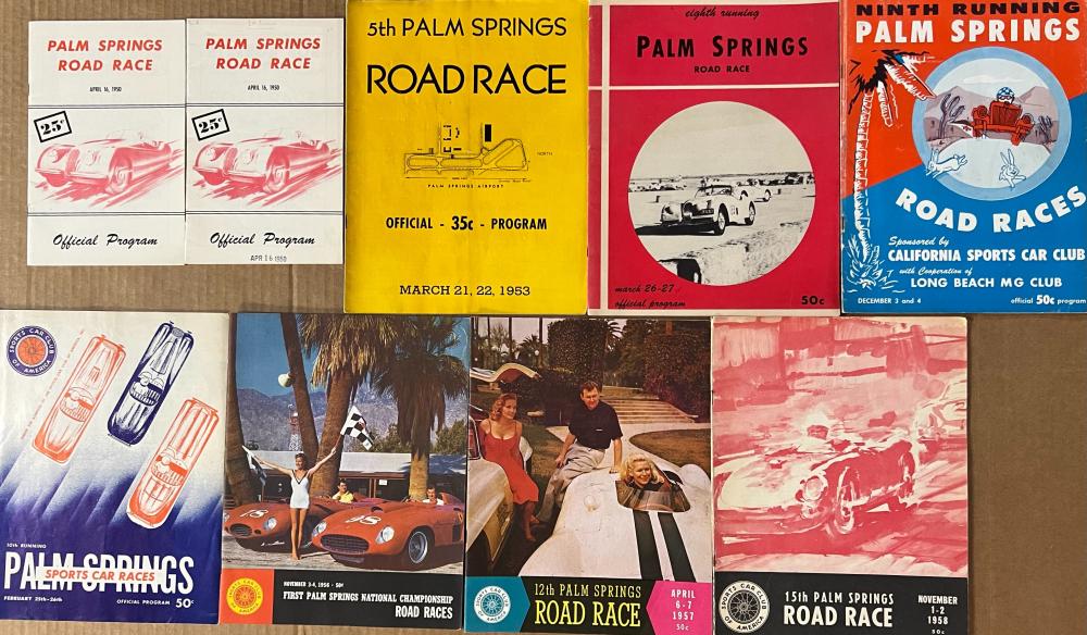 NINE 1950’S PALM SPRINGS CA RACE EVENT