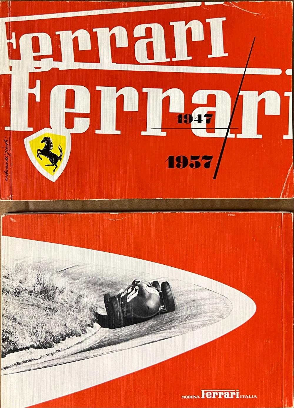 1947 1957 FERRARI YEARBOOK COVERS 2e29b3