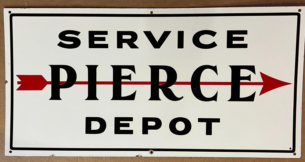PIERCE SERVICE DEPOT PORCELAIN 2e2a00
