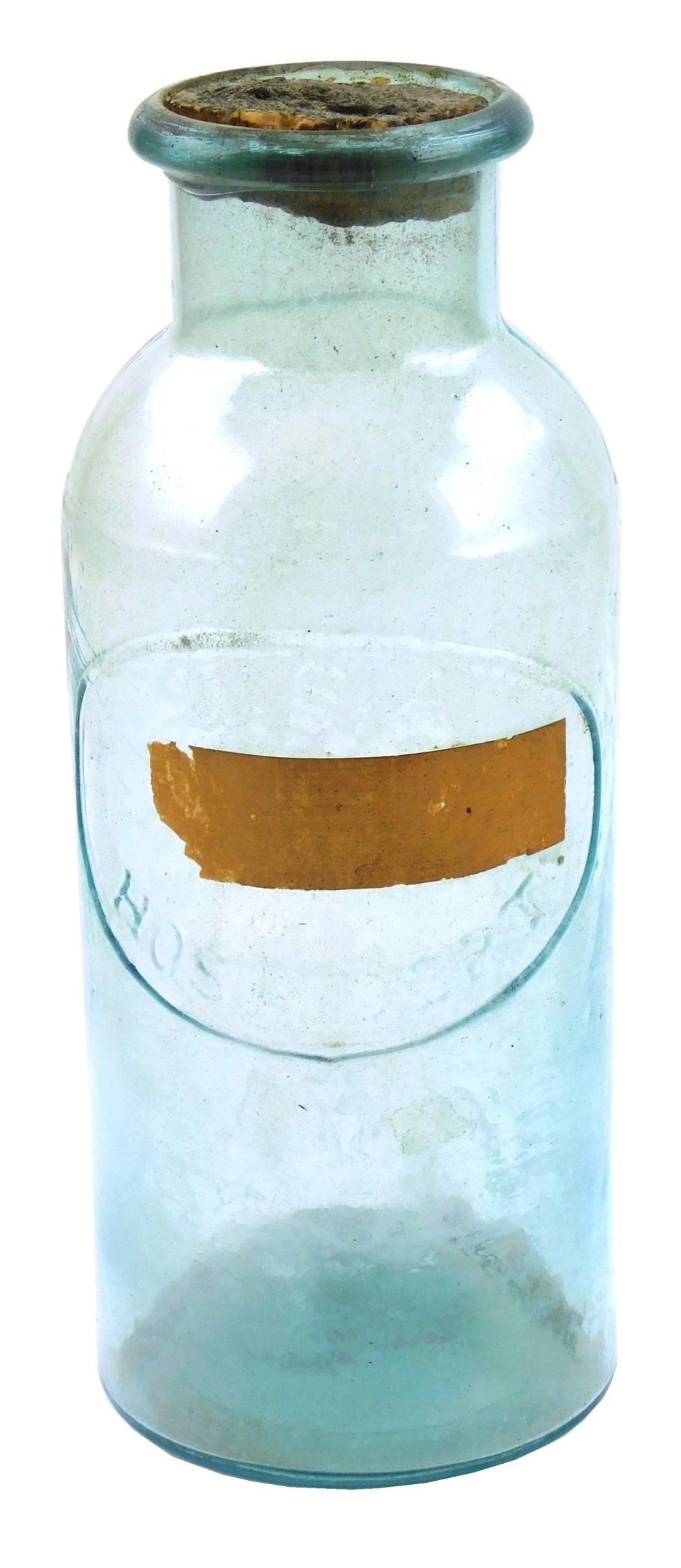 GLASS: GRAPHITE PONTIL BOTTLE, USA