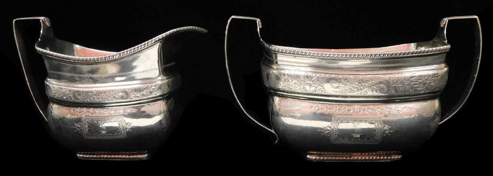 SILVER 19TH C MATCHING CREAMER 2e2b0d