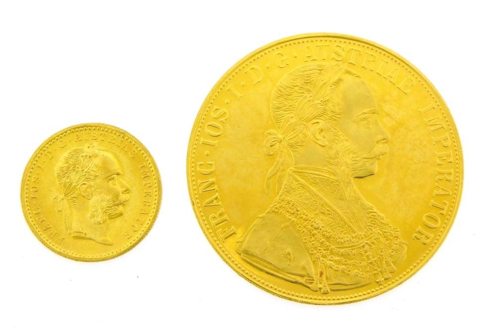 COINS LOT OF TWO AUSTRIAN GOLD 2e2b92