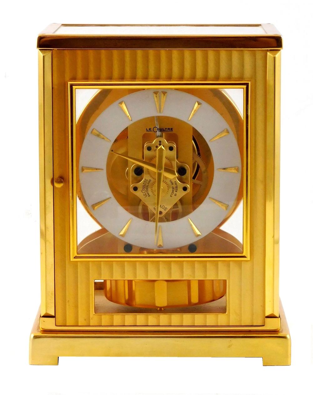 LECOULTRE ATMOS CLOCK, BRASS AND