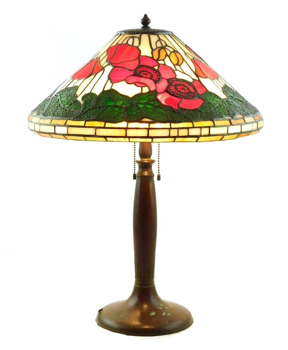 LAMP TIFFANY STYLE POPPY TABLE 2e2ba9