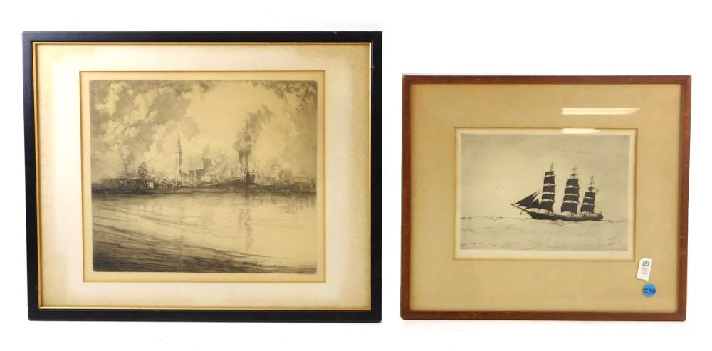KAPPEL AND ORR PENCIL SIGNED ETCHINGS,
