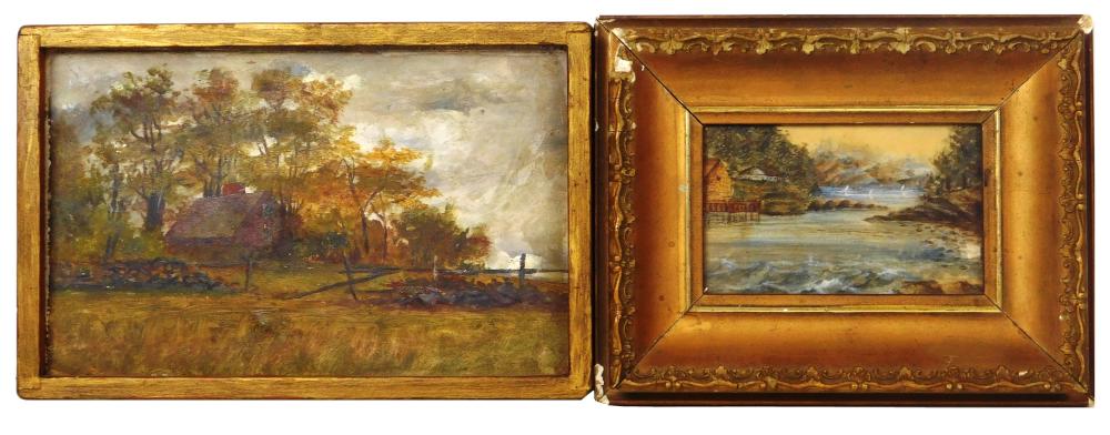 TWO 19TH C. LANDSCAPES, ONE IS