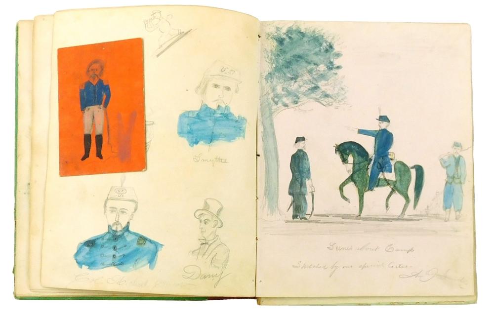 CIVIL WAR 19TH C SKETCH BOOK  2e2c00