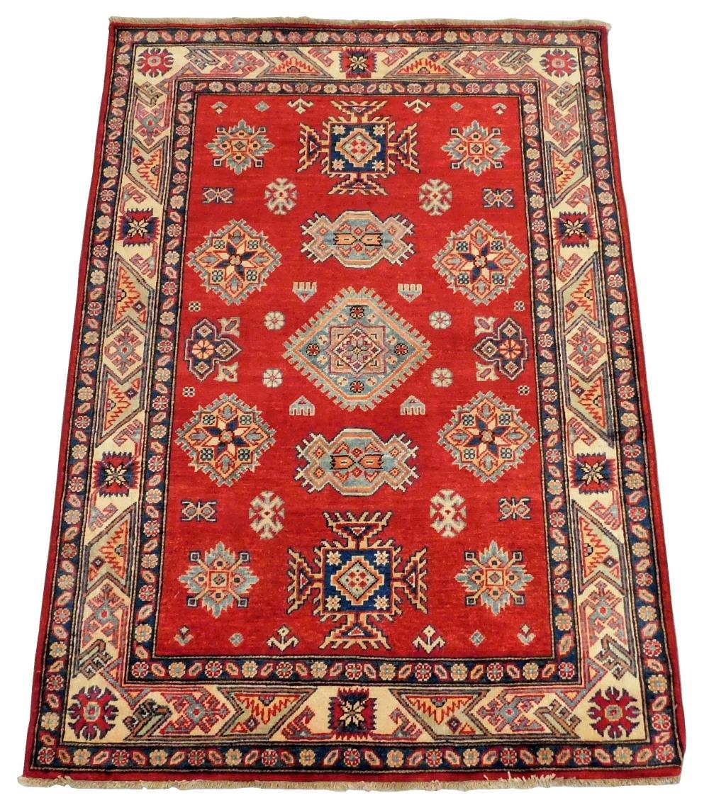 RUG UZBEK KAZAK 4 1 X 6 HAND MADE  2e2c18