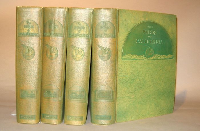 4 vols.  Dawson, William Leon. The Birds