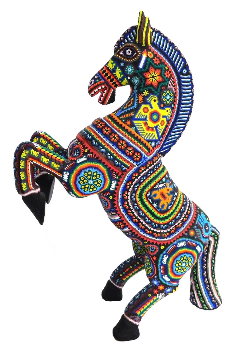 TRIBAL: HUICHOL BEADED REARING