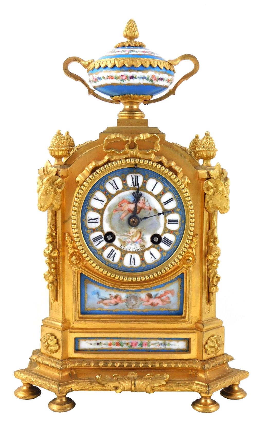 LOUIS XVI STYLE MANTLE CLOCK, WILLIAM