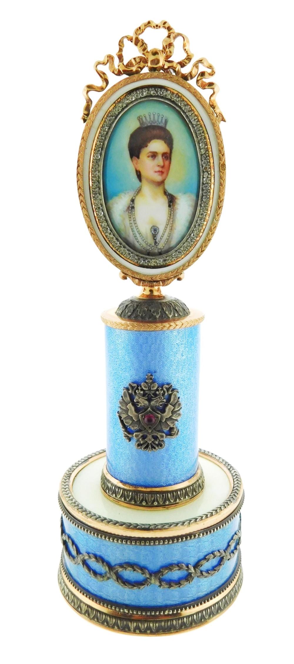 FABERGE STYLE MINIATURE PAINTING 2e2d6f