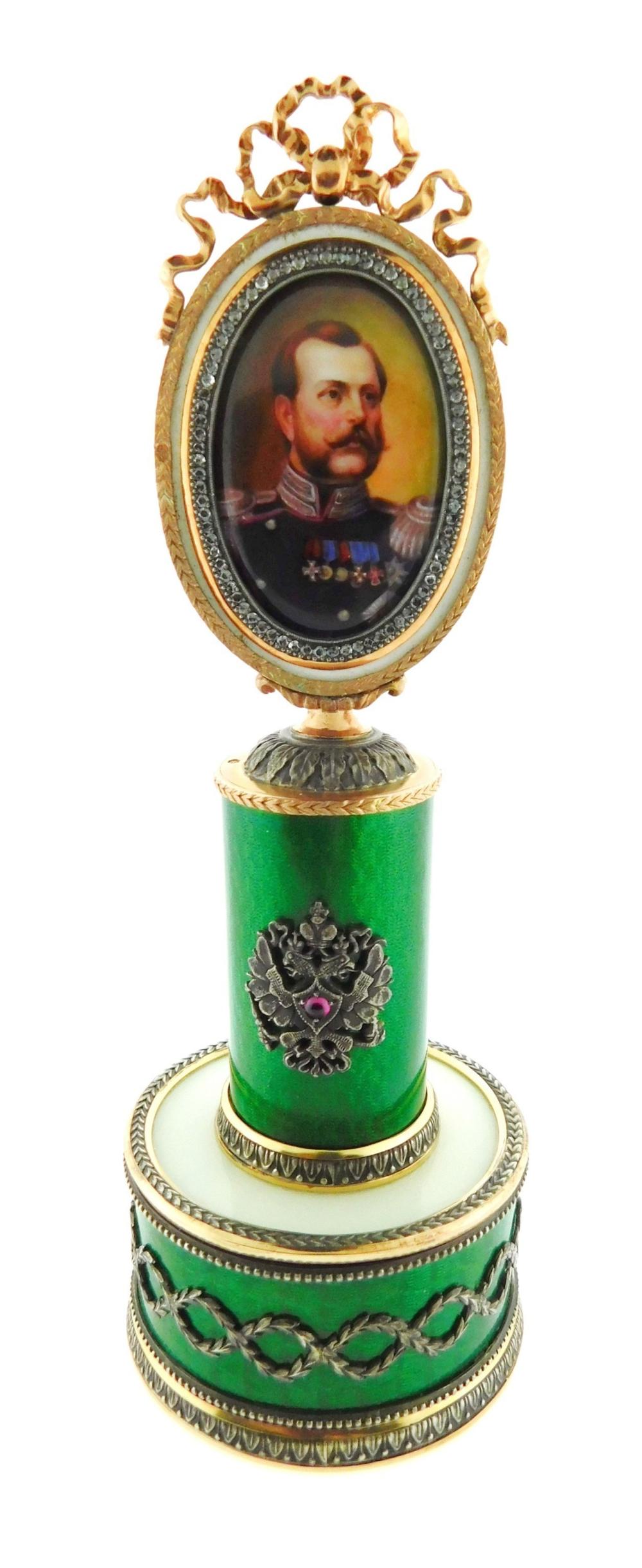 FABERGE STYLE MINIATURE PAINTING