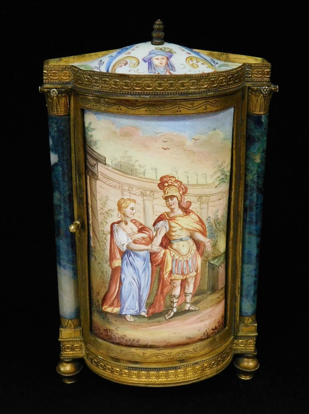 VIENNESE ENAMEL AND BRONZE MINIATURE 2e2d9b