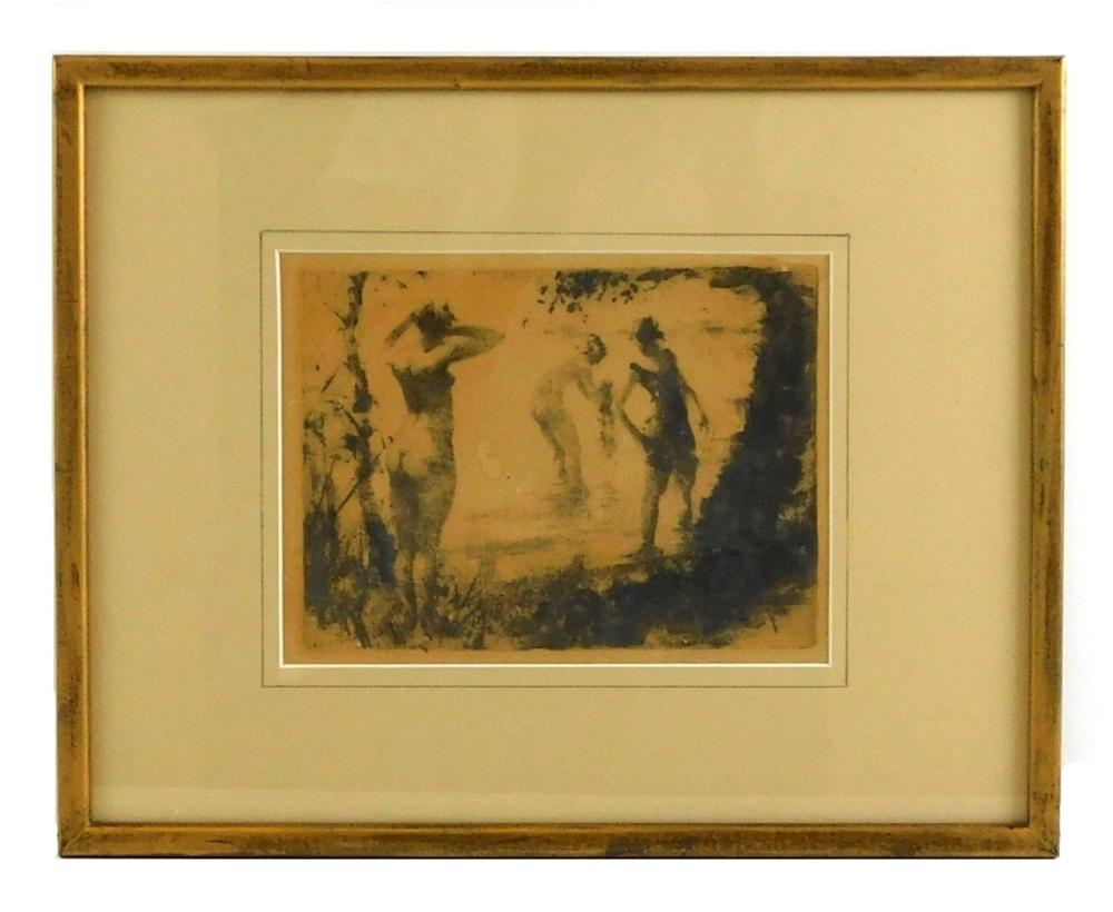 19TH C AQUATINT DEPICTING WOMEN 2e2db7