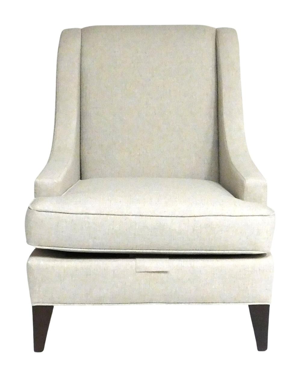 ETHAN ALLEN EMERSON ARM CHAIR, GREY