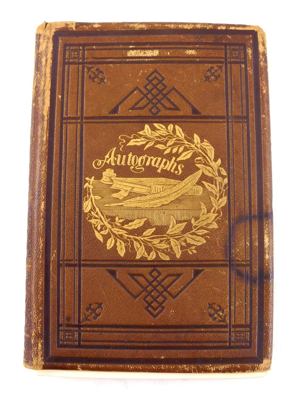 EPHEMERA AUTOGRAPH BOOK WITH APPROXIMATELY 2e2dec