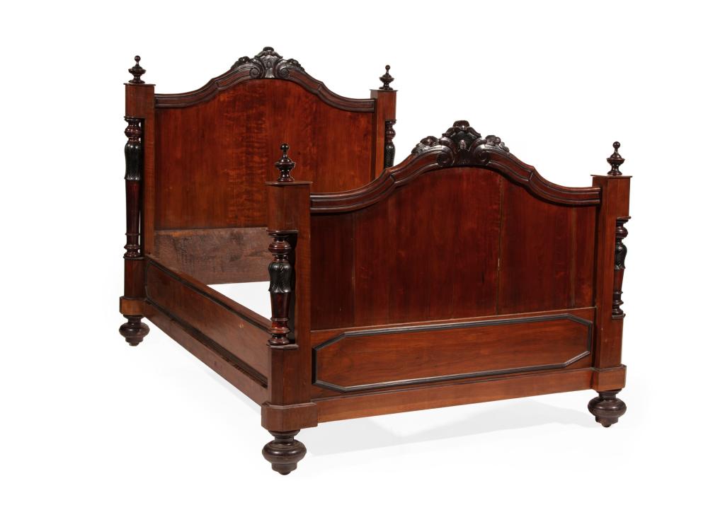 FRENCH ROCOCO-STYLE WALNUT BEDROOM