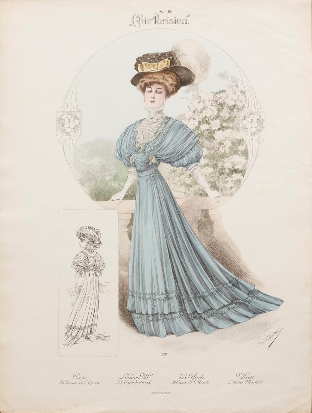 EARLY 20TH CENTURY FASHION PLATE LITHOGRAPHSGroup