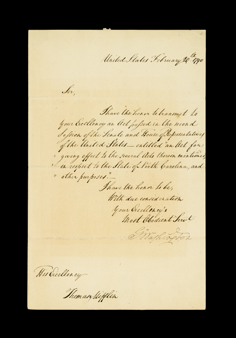 1 piece Letter Signed Washington  49e49