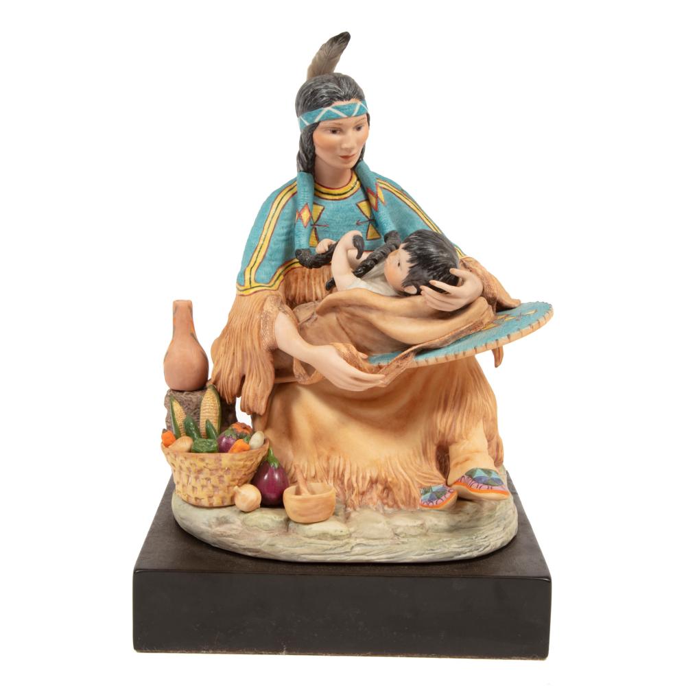 CYBIS PORCELAIN FIGURE OF SHOSHONE 2e2f08