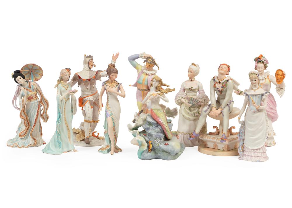 TEN CYBIS PORCELAIN FIGURESTen 2e2f21