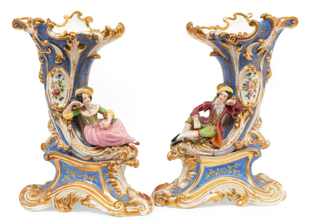 JACOB PETIT PARIS PORCELAIN CORNUCOPIA 2e2f34