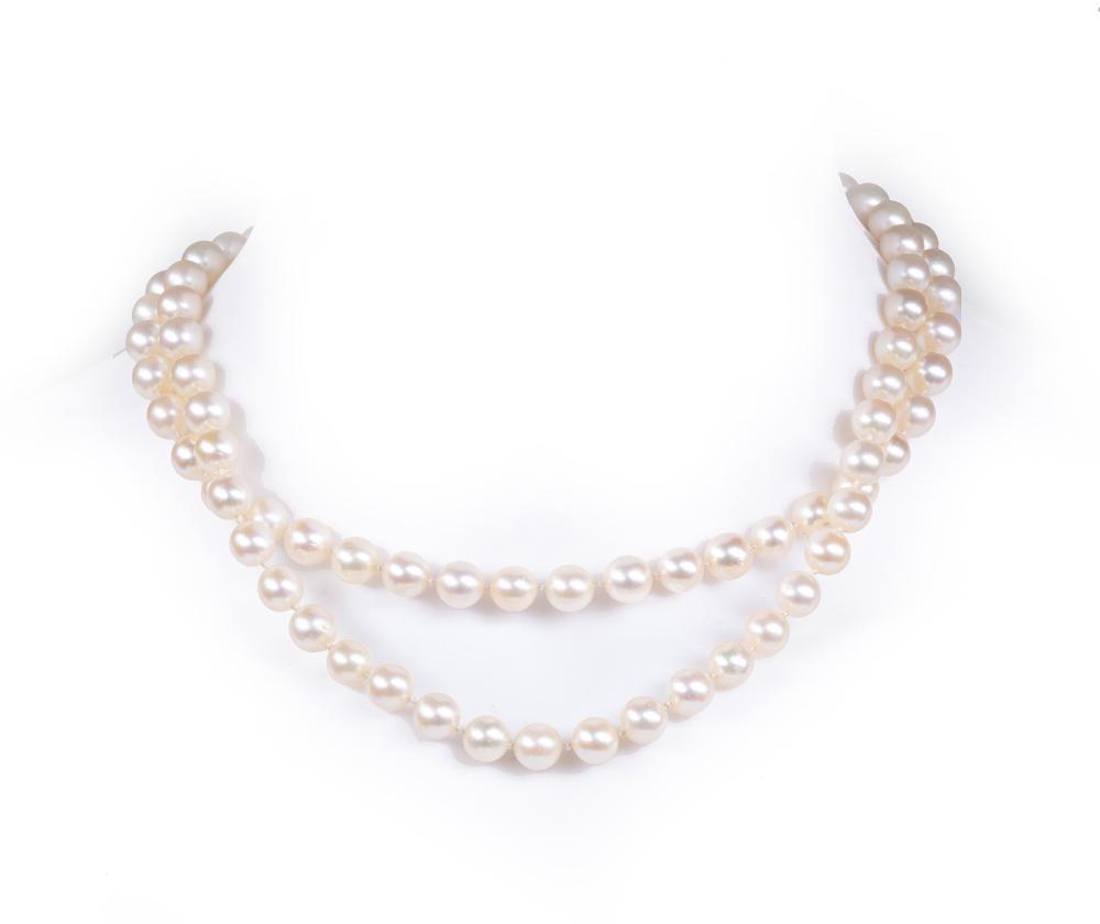 DOUBLE STRAND PEARL NECKLACEDouble
