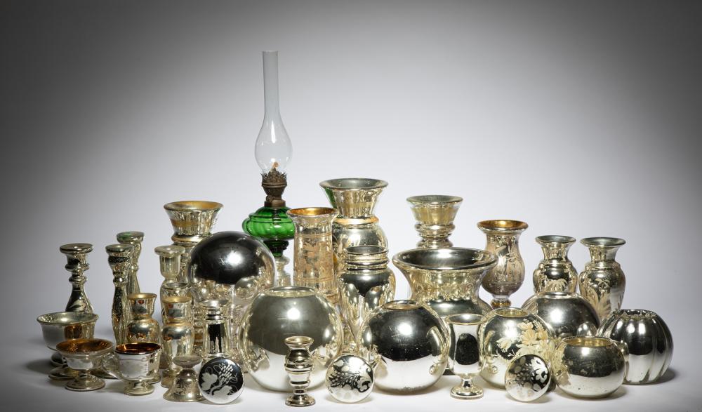 COLLECTION OF ANTIQUE MERCURY GLASSCollection 2e2ff6