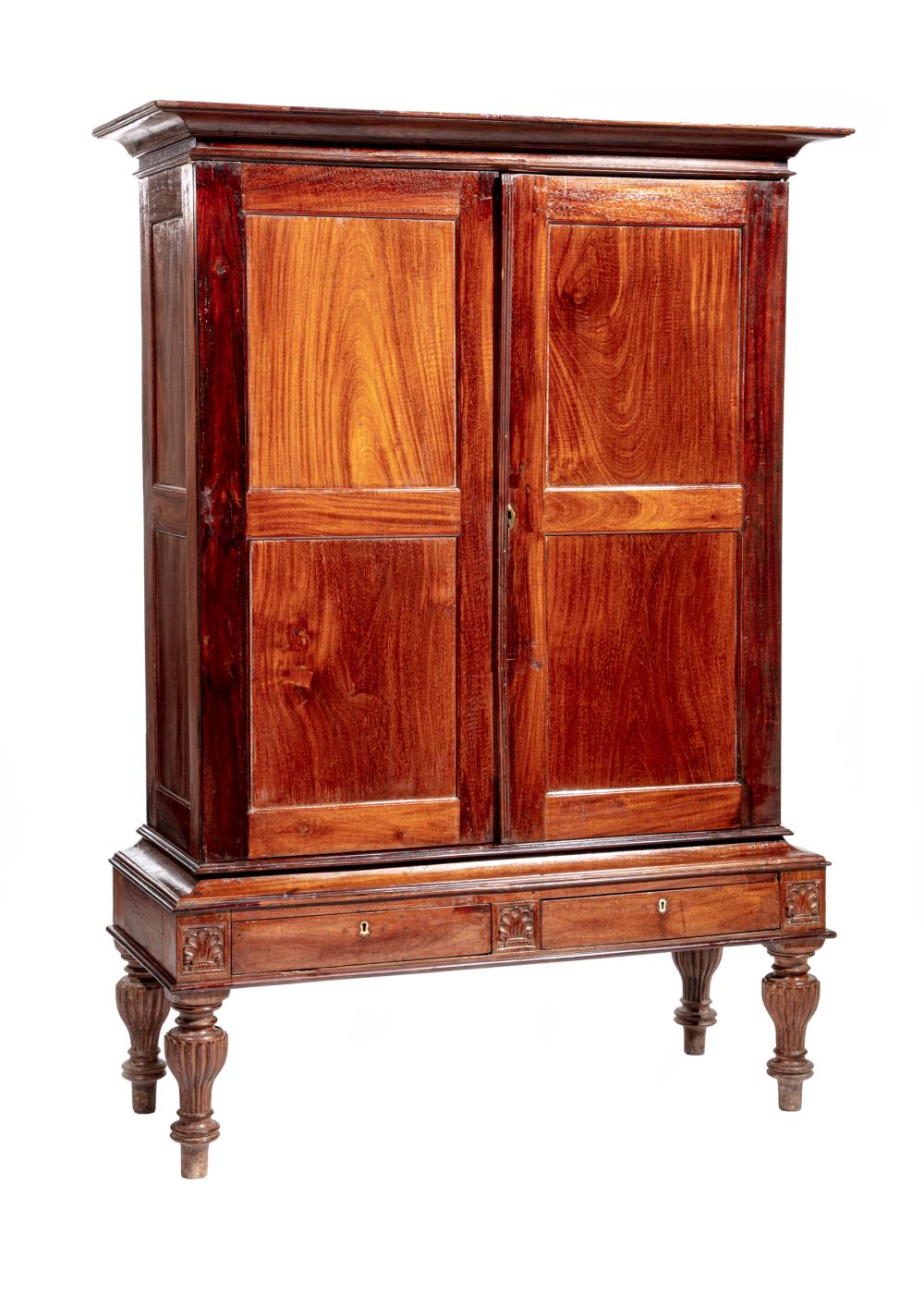 TROPICAL HARDWOOD WARDROBE ON STANDAnglo Colonial 2e3171