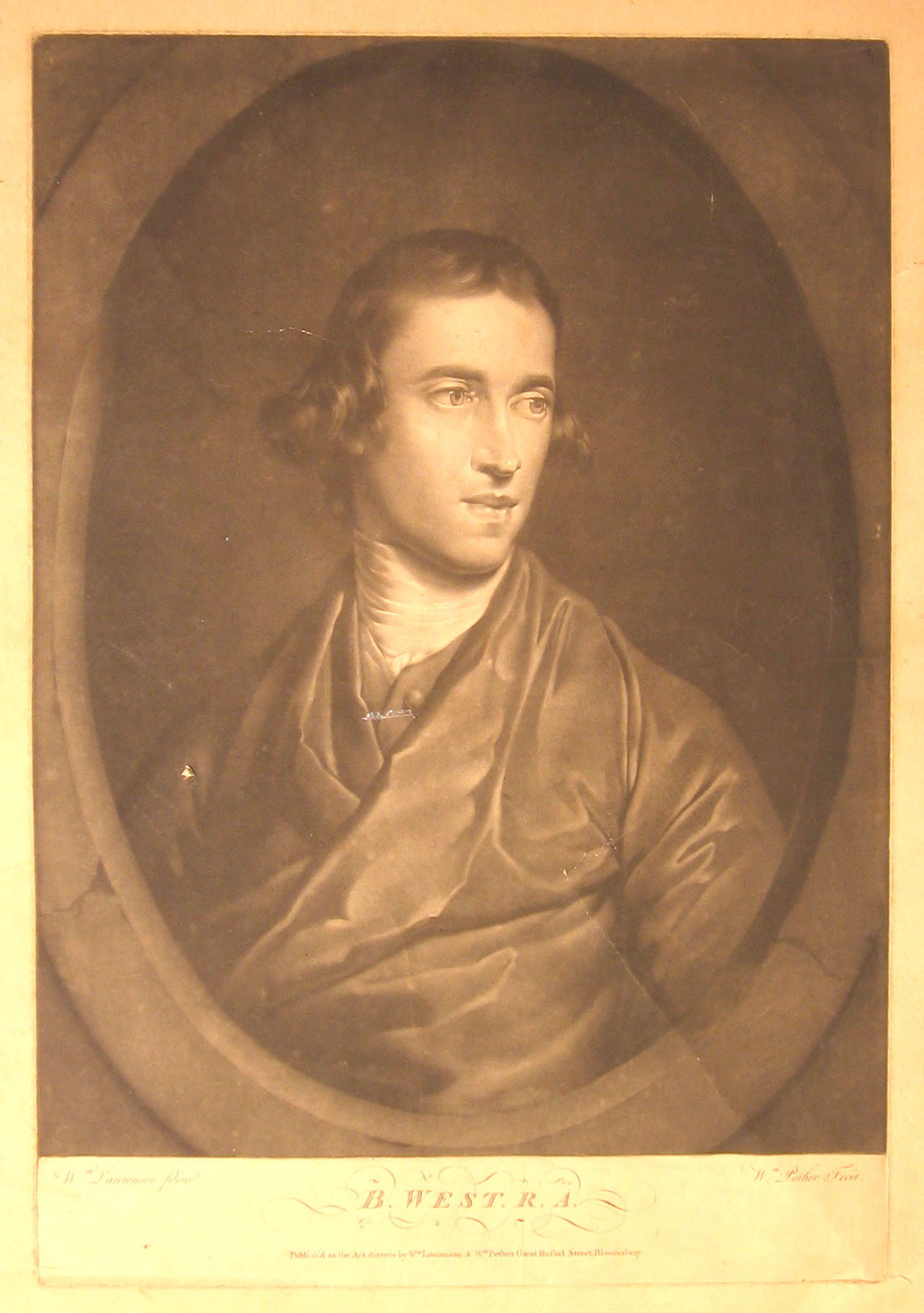 1 piece Mezzotint Engraving  49e96