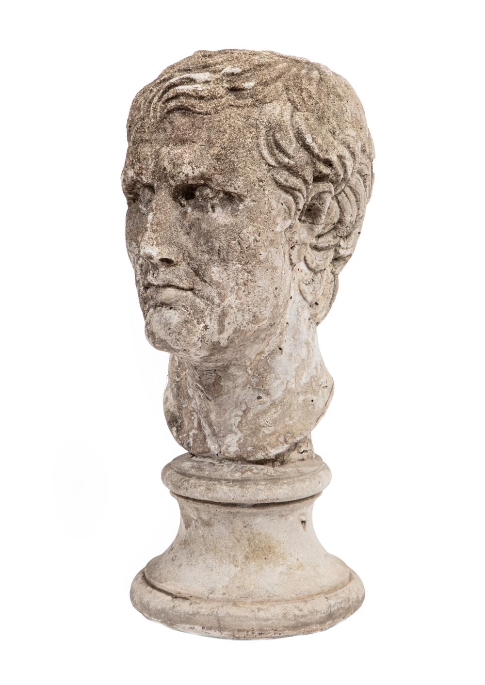 CAST STONE PORTRAIT BUST GARDEN 2e3322