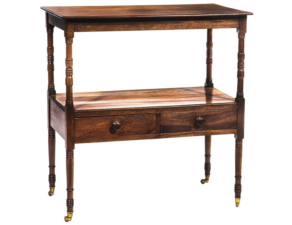 REGENCY CARVED MAHOGANY WHAT NOT