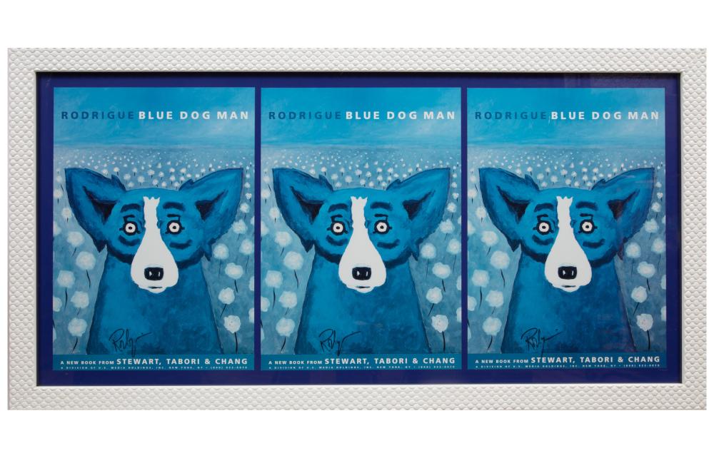 THREE GEORGE RODRIGUE BLUE DOG