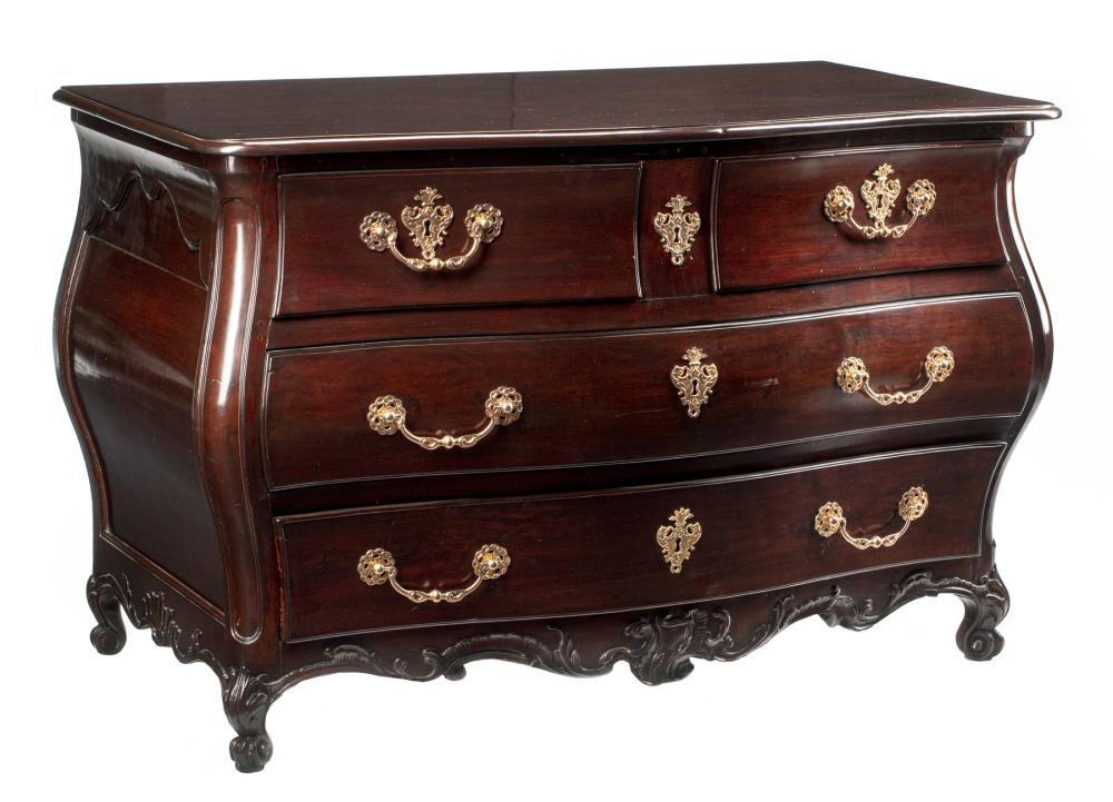 FRENCH PROVINCIAL CARVED MAHOGANY