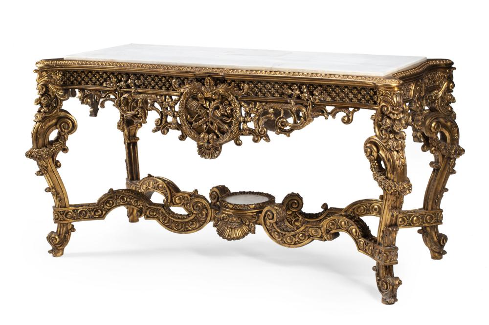 REGENCE-STYLE CARVED GILTWOOD CENTER