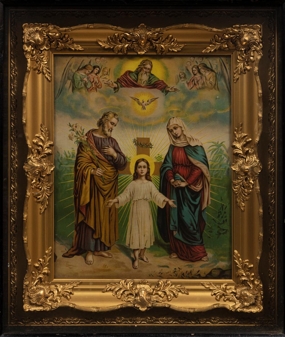 PRINT OF THE HOLY FAMILY AND TRINITYPrint