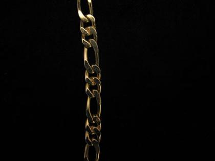 Gentleman's heavy link gold necklace