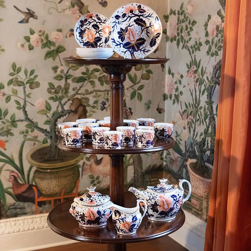 ENGLISH PORCELAIN IMARI PART TEA