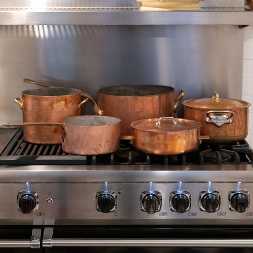 COPPER BATTERIE DE CUISINEComprising Two 2e3988